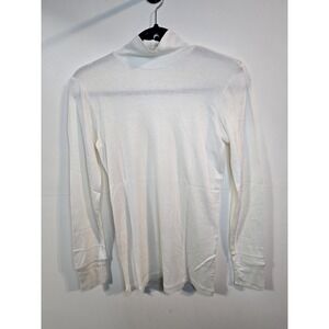 WinterSilks Top Womens Sz Small Silk Base Layer Mock Turtleneck Heavyweight